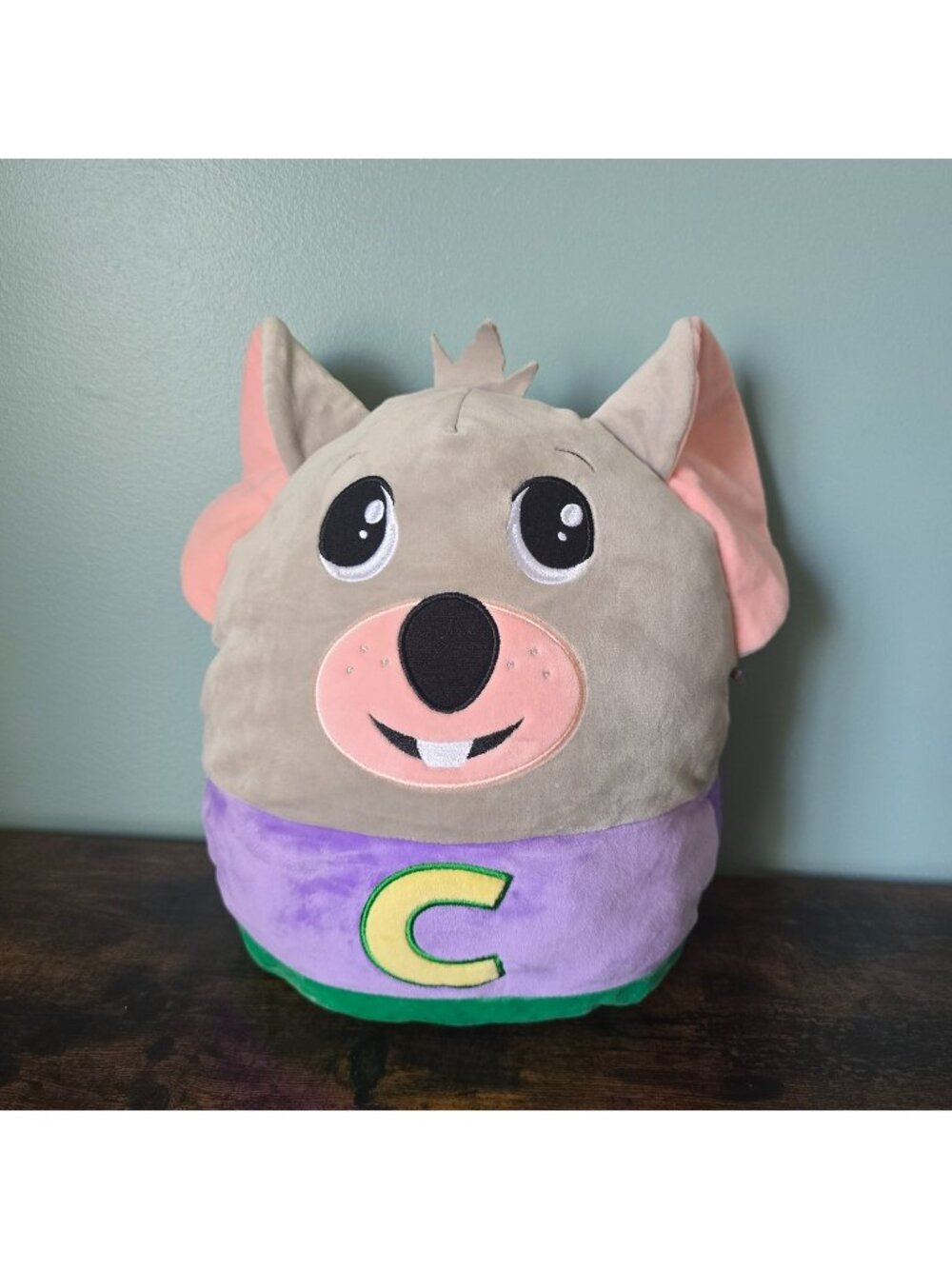 Squishmallows Chuck E Cheese Plush Stuffed Animal Mouse 14in Soft Kellytoy Pizza